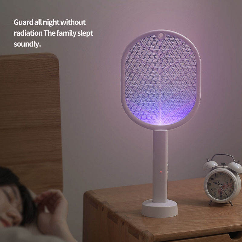 Electric Bug Zapper, Mosquito Bat with UV Light Lamp 1200mAh Rechargeable Battery, Dual Mode Mosquito Racket, Bug Zapper Mosquito Insect Killer 2700 Volt