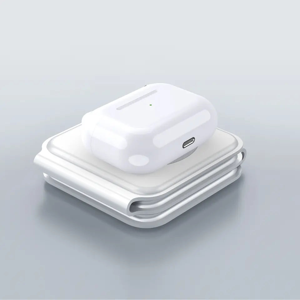 3 in 1 Wireless Charging Station, Foldable Wireless Charger Magnetic Fast Wireless Charging Pad