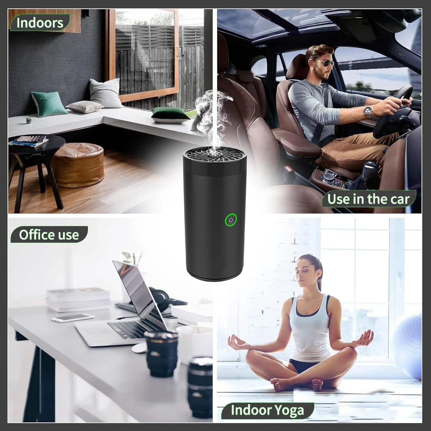 Electric Bukhoor Burner for Car Usb Type-C Power Electrical Bakhoor Burner for Home Rechargeable Electric Mini Portable Incense Burners
