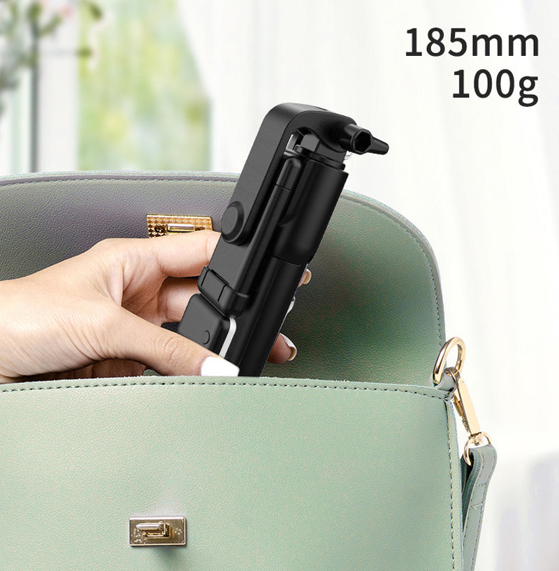 Selfie Stick With Light, 90cm Phone Stick, Phone stick for Tiktok Vlog Youtuber Live Video Record, Removeable Clip can be used as Phone Stand