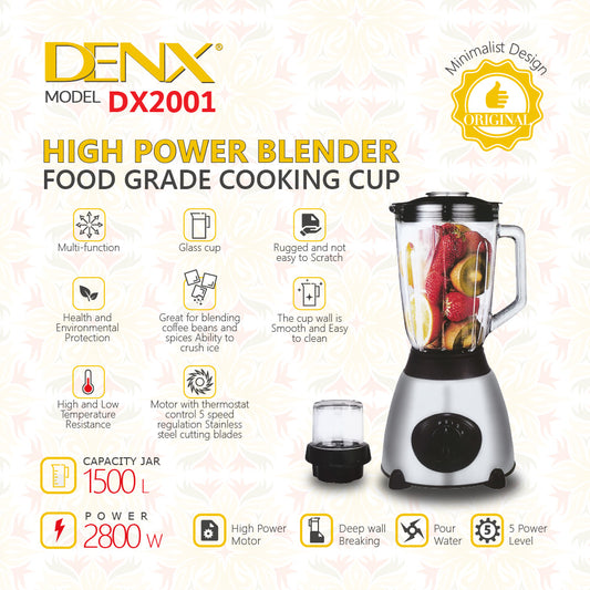 DENX HIGH POWER BLENDER | DX2001 | 2800W