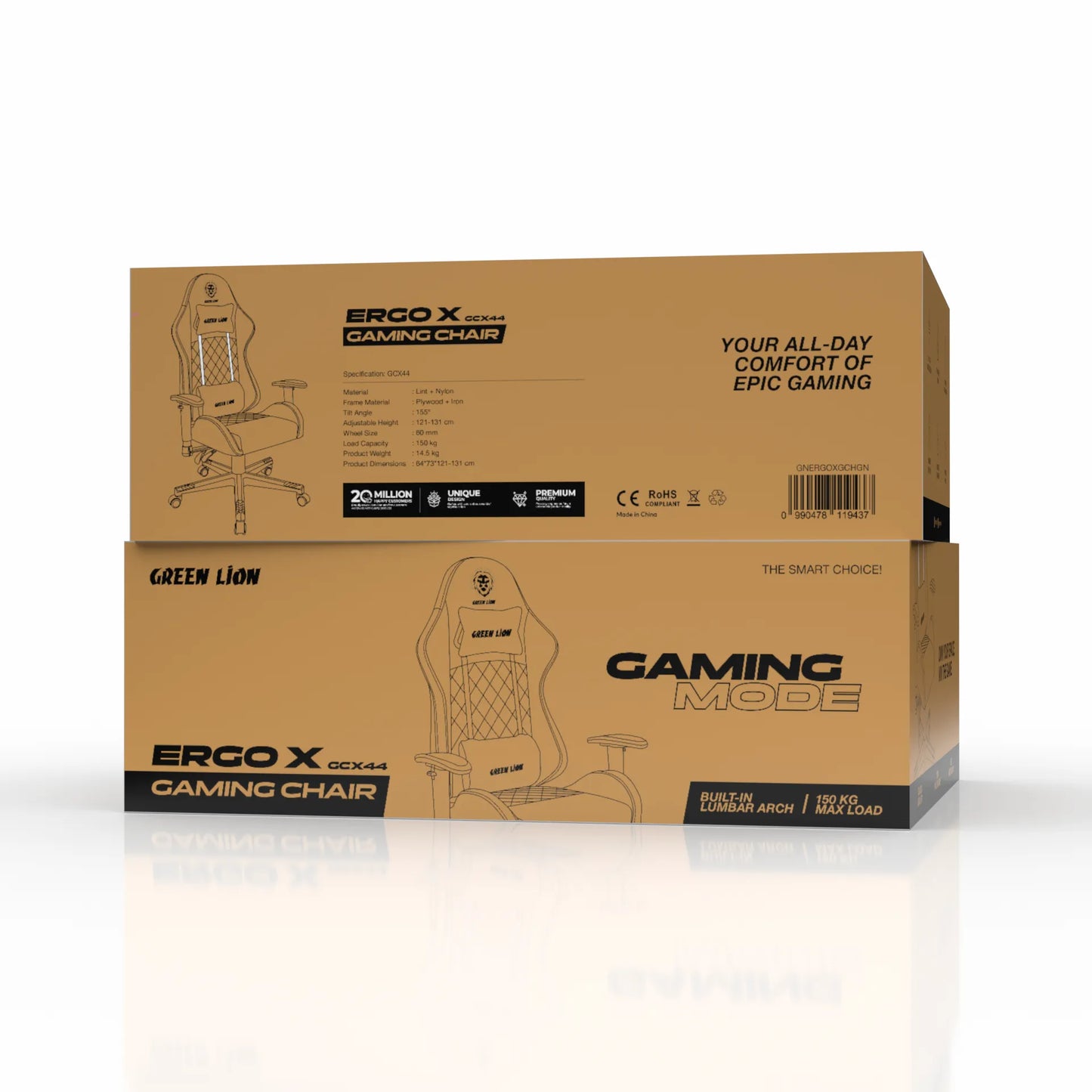 Green Lion ERGO X GCX44 Gaming Chair