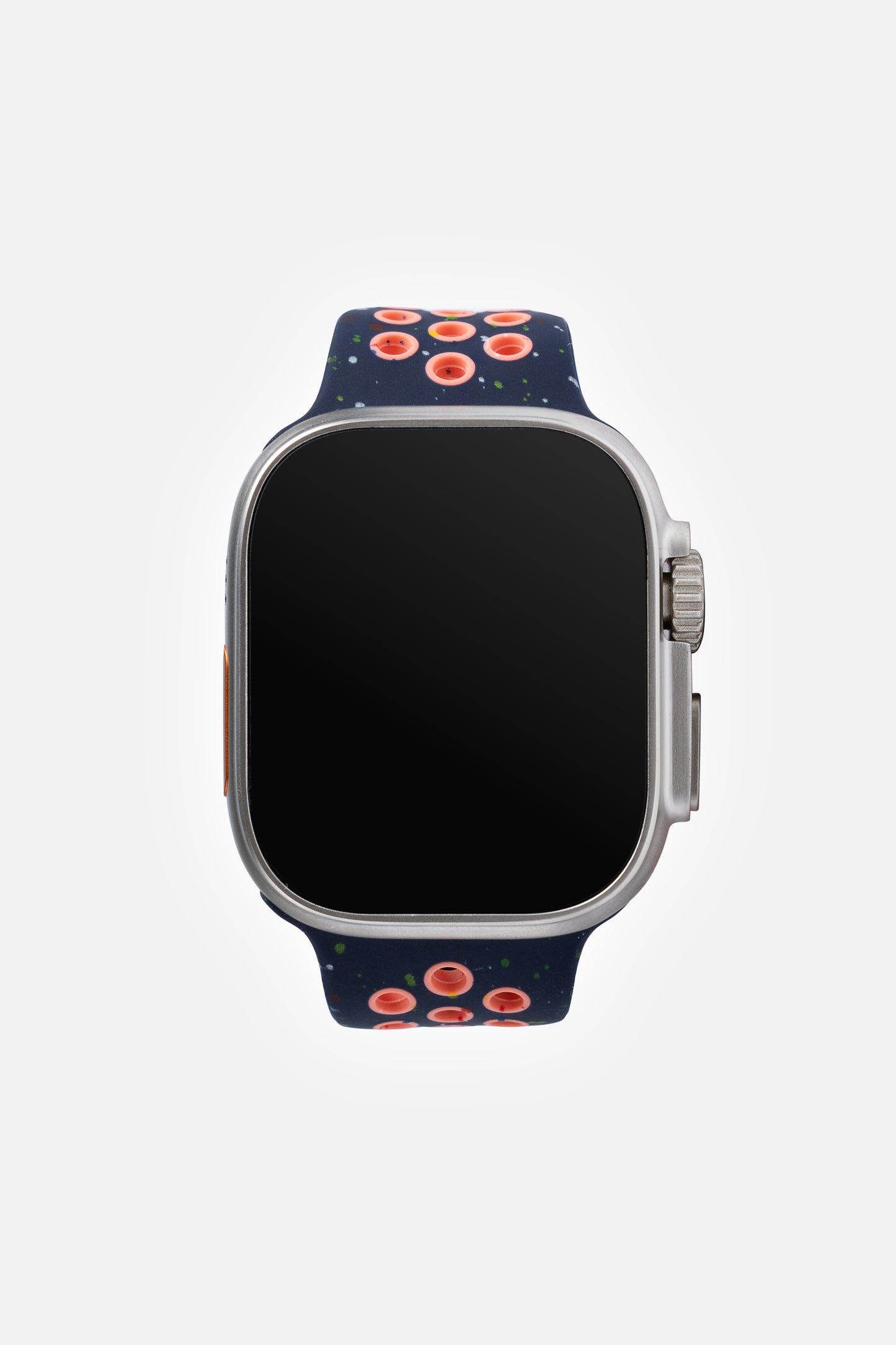 Green Lion Ultra Active Smart Watch - Titanium -Blue Flame Nike Sport+ Nylon Orange