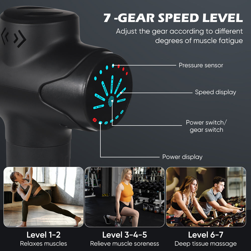 Massage Gun Deep Tissue, Percussion Back Massager Gun for Athletes Muscle Massage