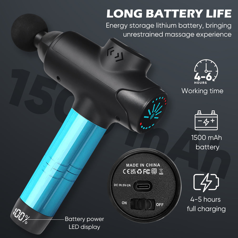 Massage Gun Deep Tissue, Percussion Back Massager Gun for Athletes Muscle Massage