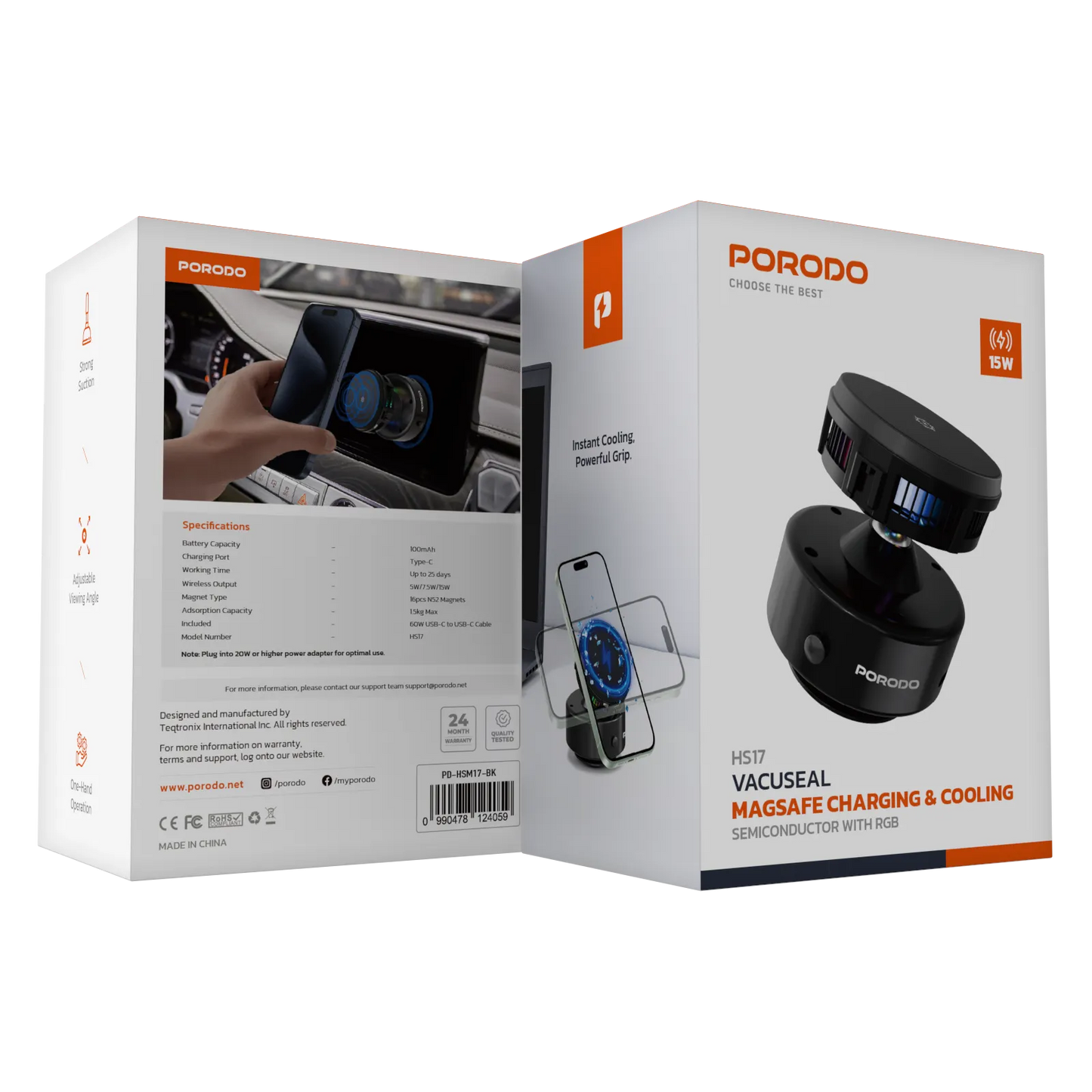 Porodo Vacuseal Magsafe Charging & Cooling