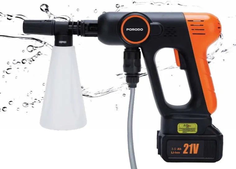 Porodo Lifestyle Dual Mode - Tank & Hose High-Pressure Washer 3000MAH