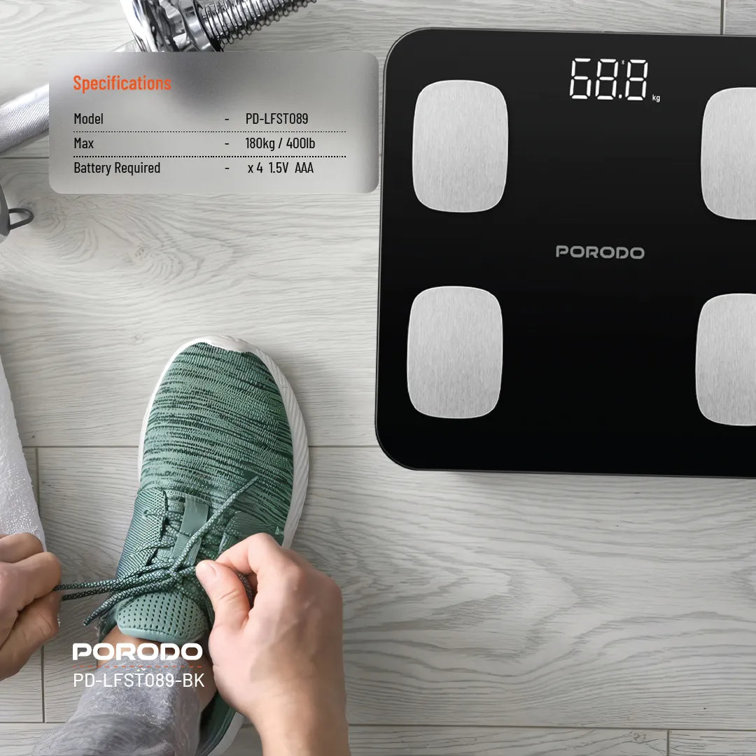 Porodo Lifestyle Precise Analysis Smart Scale