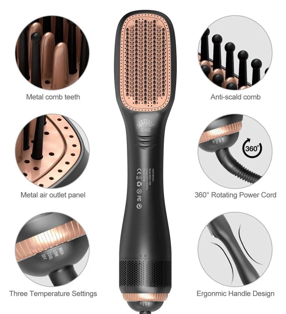 Denx 2IN1 Hot Air Brush Dx1353