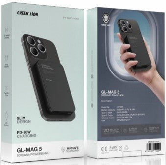 Green Lion GL-MAG 5 5000mAh Powerbank PD20W