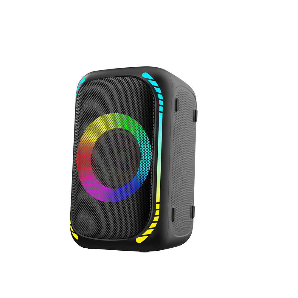 Porodo Soundtec Party Speaker 200W with 5.25 Woofer 2 Tweeter and FM Black