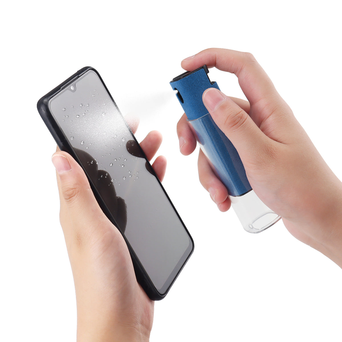 Touchscreen Mist Cleaner, Screen Cleaner, for All Phones, Laptop and Tablet Screens,Two in One Spray and Microfiber Cloth (