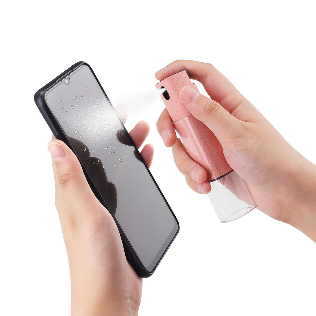 Touchscreen Mist Cleaner, Screen Cleaner, for All Phones, Laptop and Tablet Screens,Two in One Spray and Microfiber Cloth (