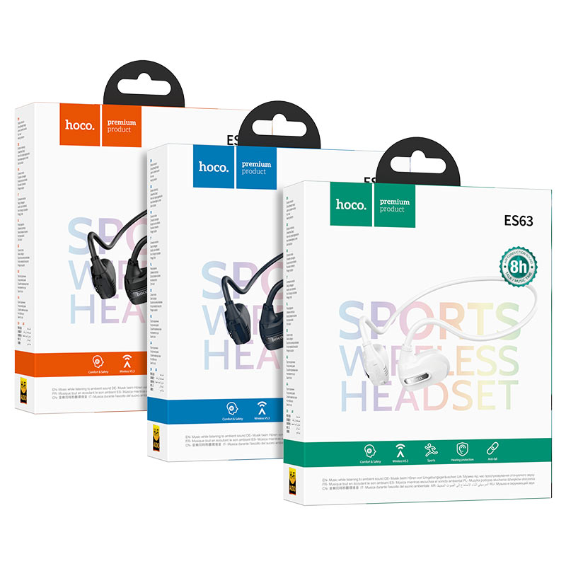 Hoco ES63 Air Conduction Sports Bluetooth Headset, Bluetooth V5.3, Use Time: Up To 8 Hours