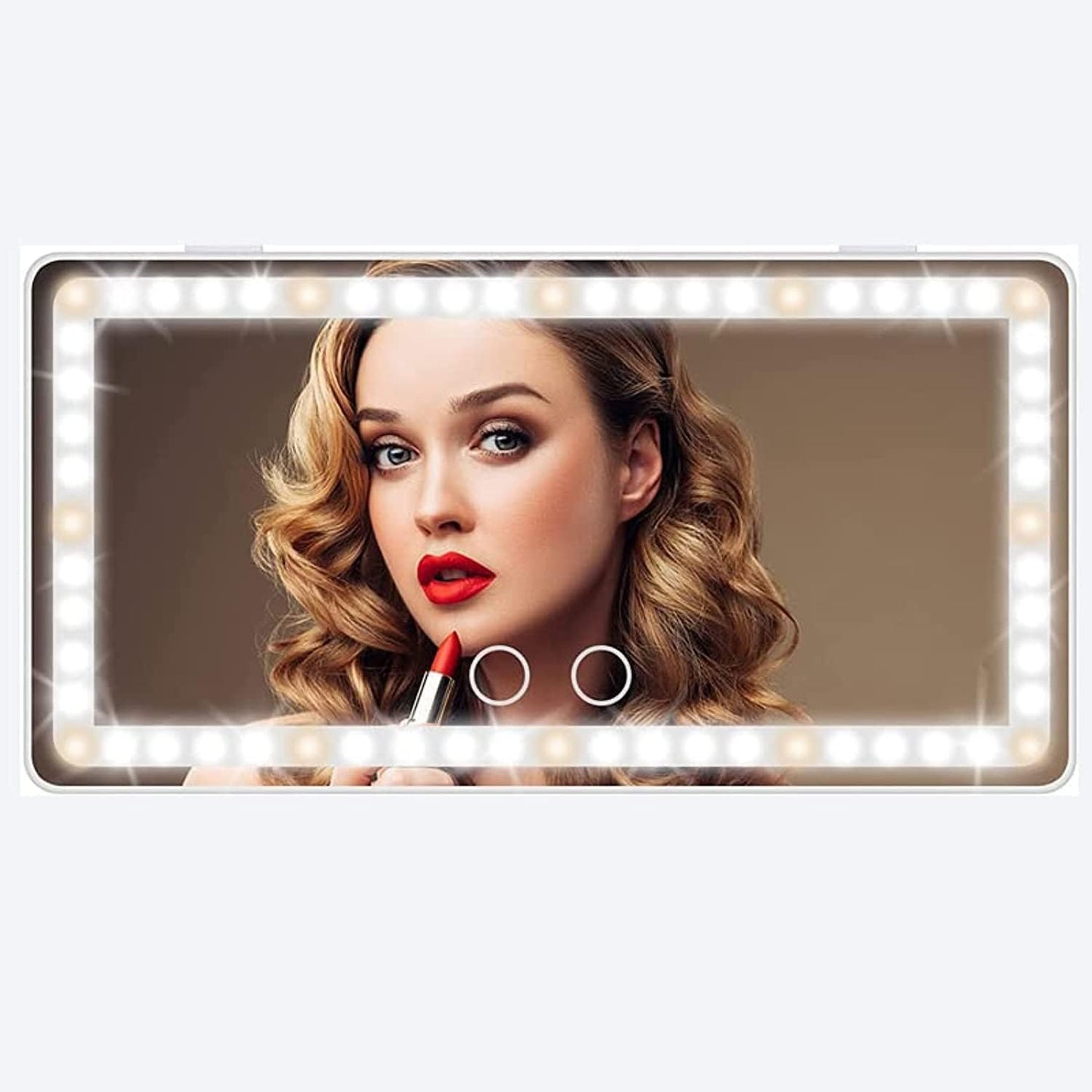 Car Visor Vanity Mirror With Led Lights