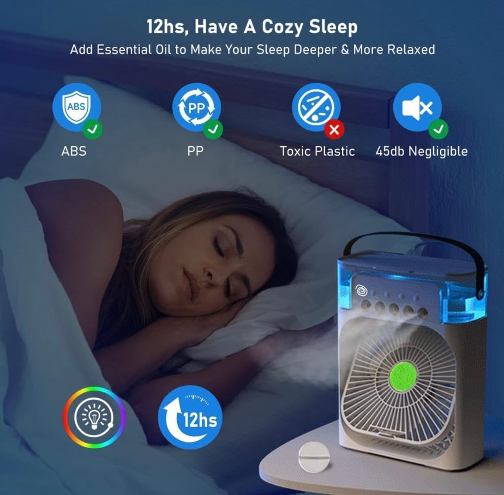 Portable Air Conditioner Fan with Humidifier