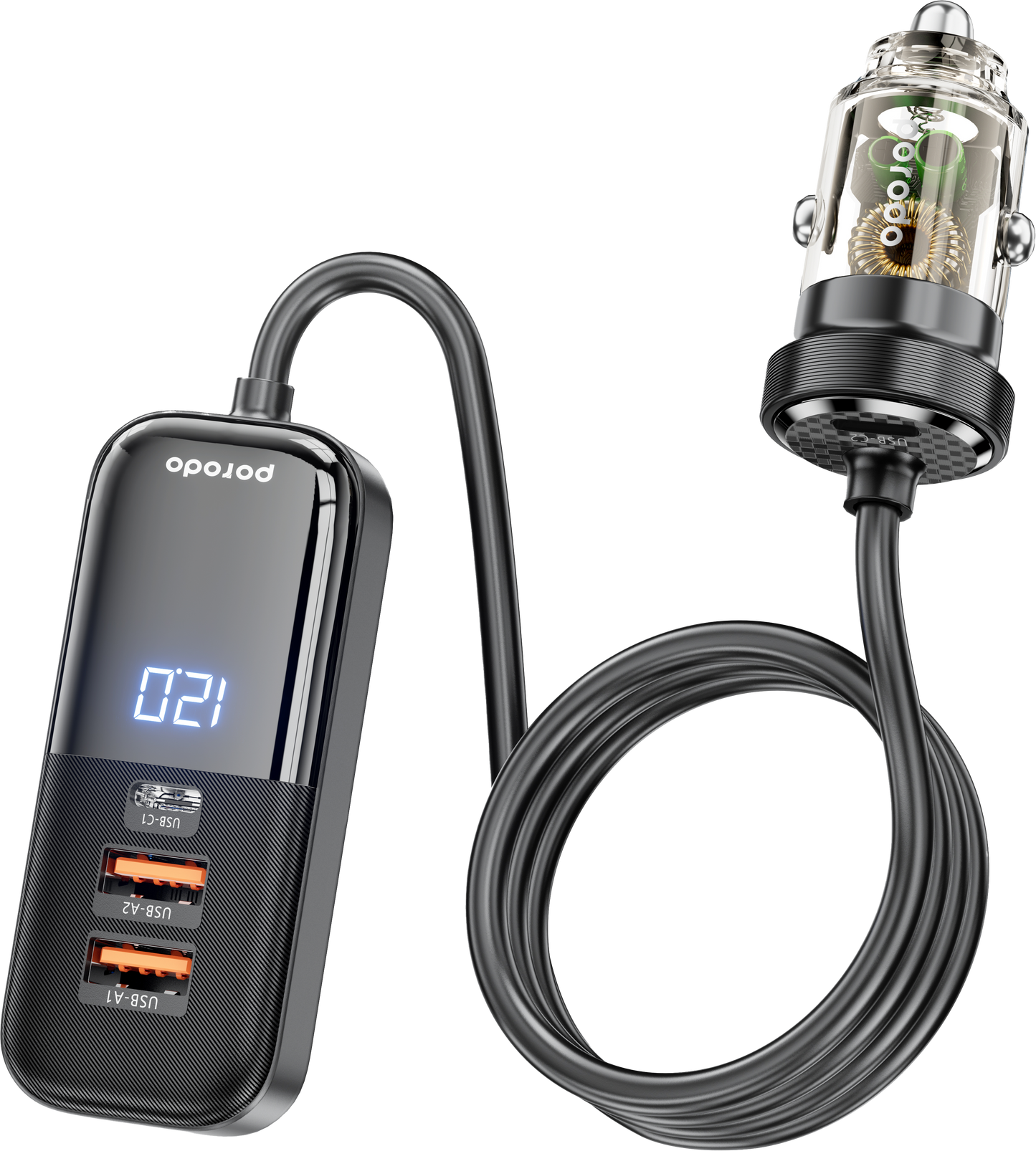 Porodo Multi-Port Power Delivery Quick-Charging Hub Dual USB