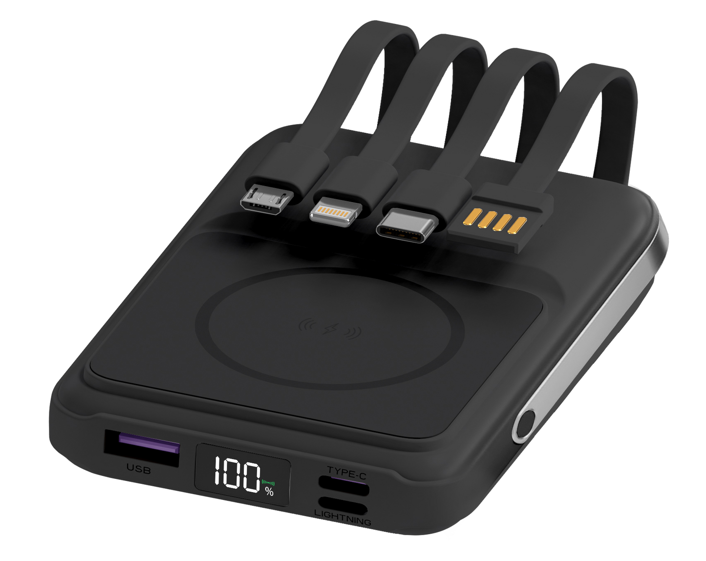 Porodo 10000mAh Magsafe Integrated Cables Power Bank