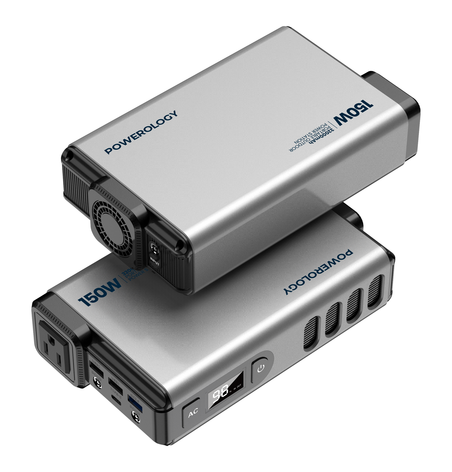 Powerology Mini Power Station with AC Output 150W 32000mAh PD 100W
