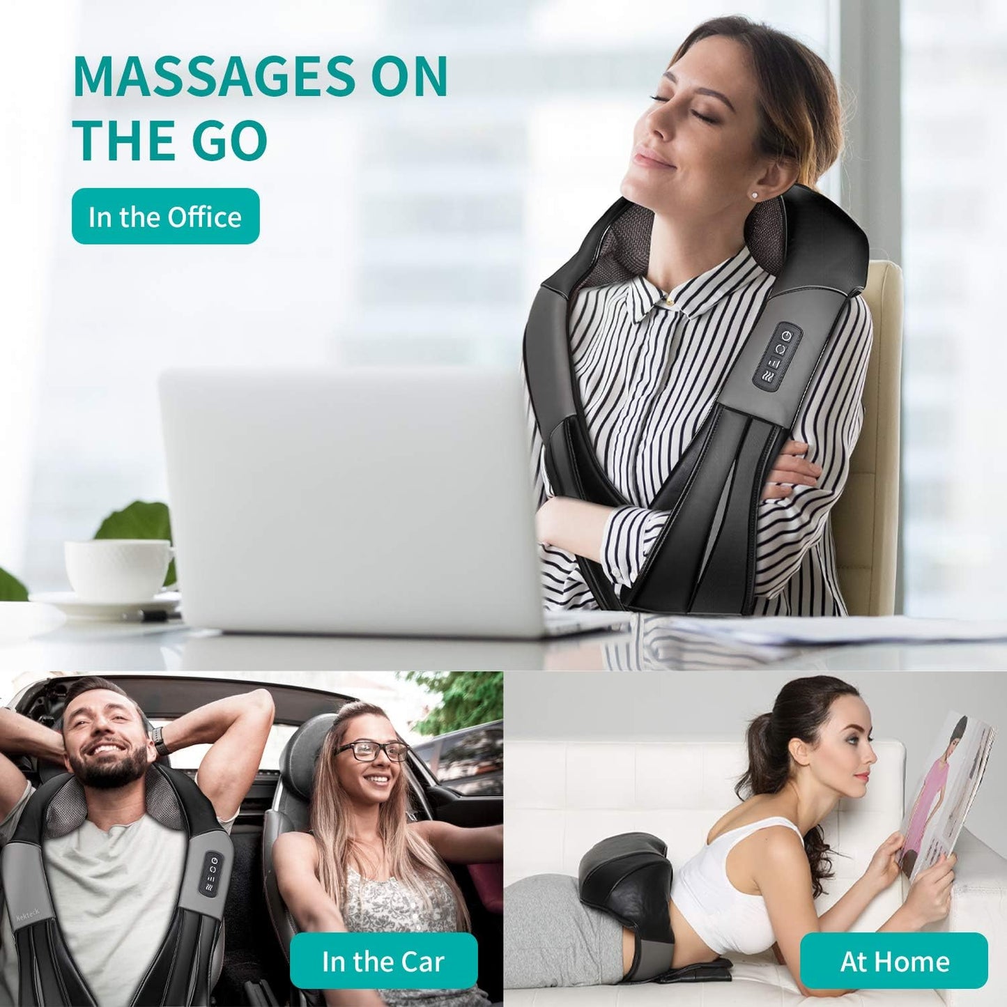 Shiatsu Neck and Back Massager with Soothing Heat