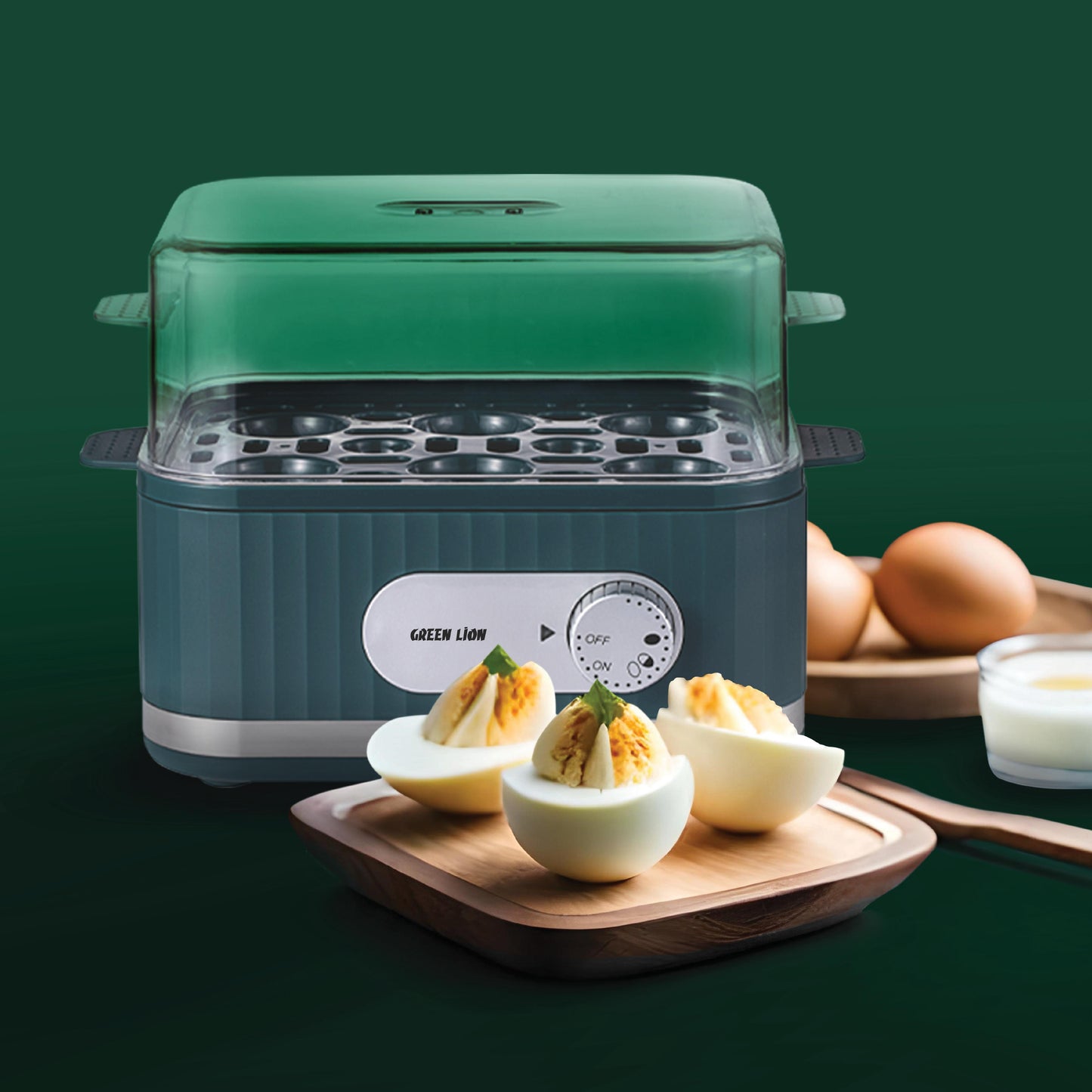 Green Lion Smart Egg Cooker Green