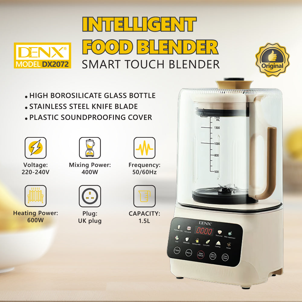 DENX DX2072 Smart Food Blender – 600W Power, 1.5L Capacity
