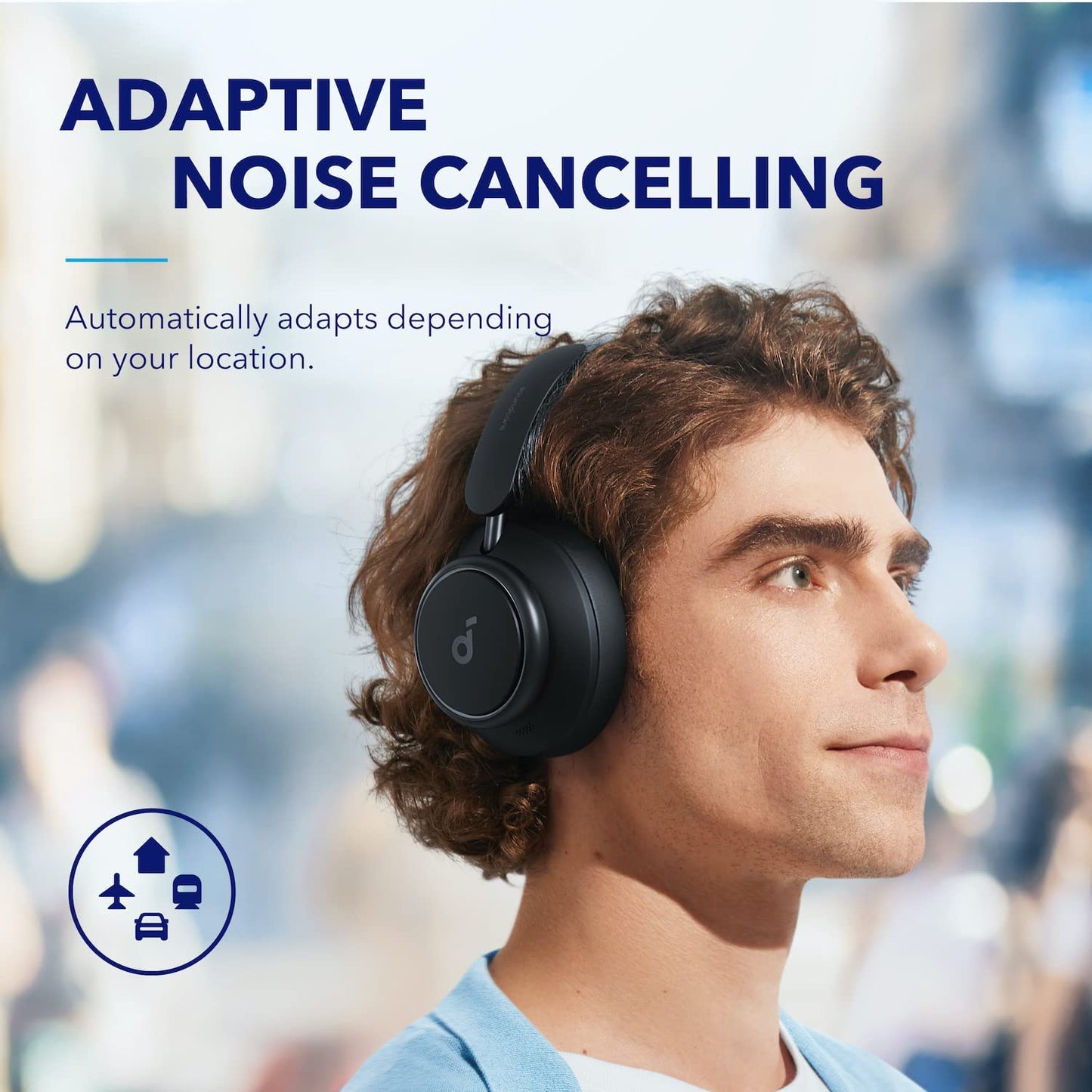 Soundcore by Anker Space Q45 Adaptive Noise Cancelling Headphones, Ultra Long 50H Playtime, App Control, Hi-Res Sound with Details, Bluetooth 5.3