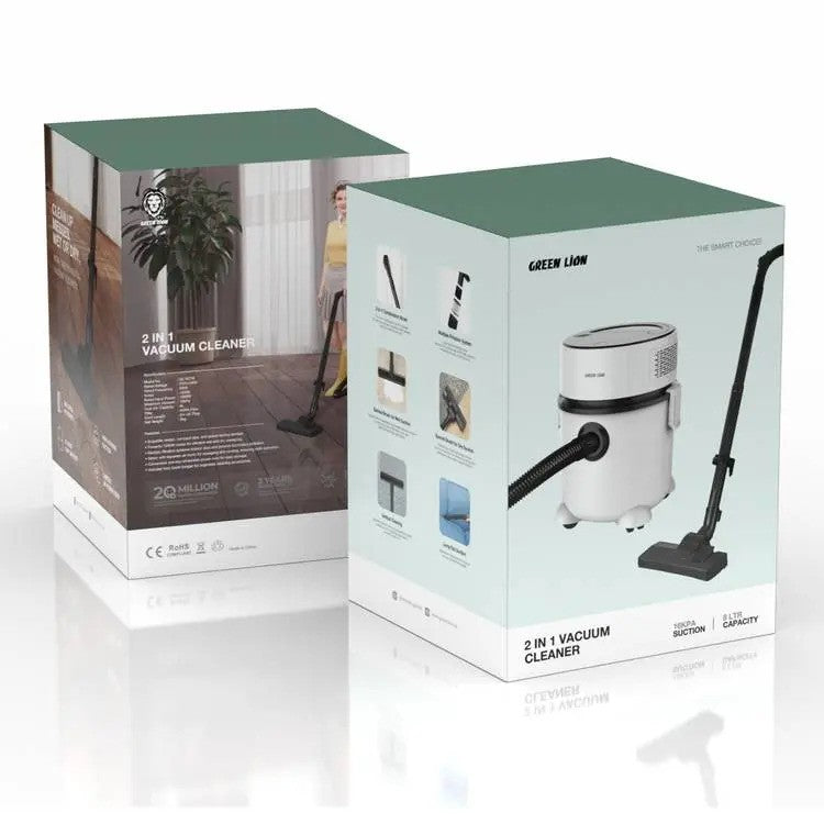 مكنسة كهربائية 2 في 1 من جرين ليون