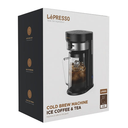 LePresso Cold Brew Machine Ice Coffee & Tea - Black