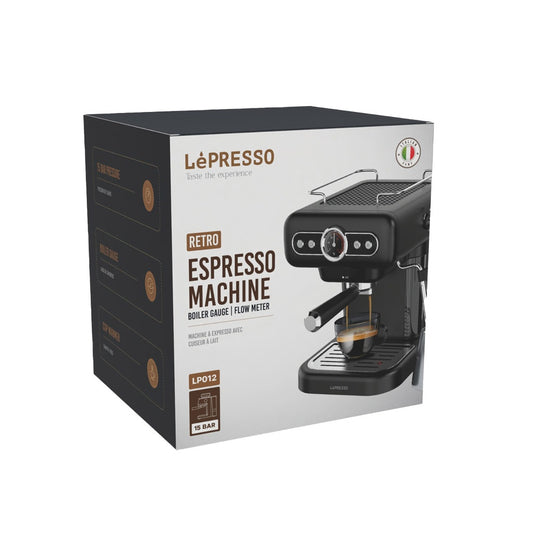 LePresso Retro Espresso Boiler Machine Gauge and Milk Steamer