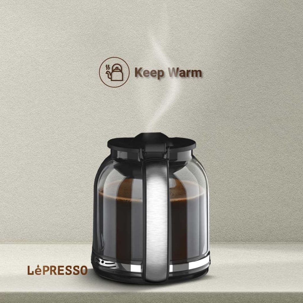 ماكينة صنع القهوة والإسبريسو من LePresso Dual Brew - باللون الأسود