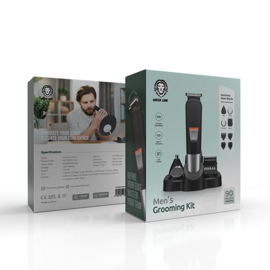 Green Lion - Men Grooming Set - Black