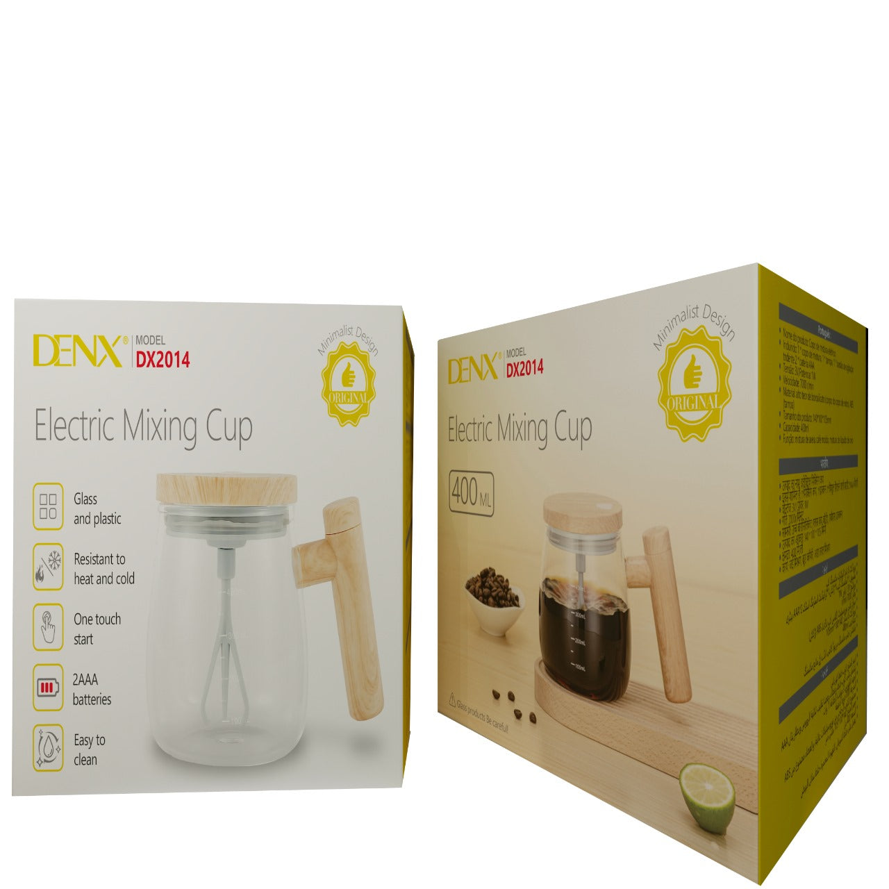 DENX Glass Electric Mixer Cup