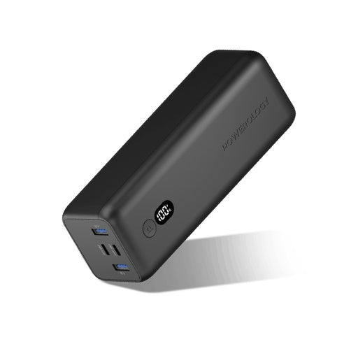 Powerology Onyx Dual USB-C Power Bank 30000mAh PD 100W - Black