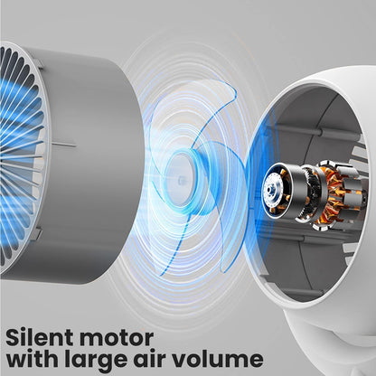 مروحة كهربائية لتدوير الهواء على سطح المكتب