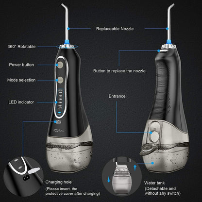 H2ofloss Water Dental Flosser, H2ofloss Cordless Oral Irrigator