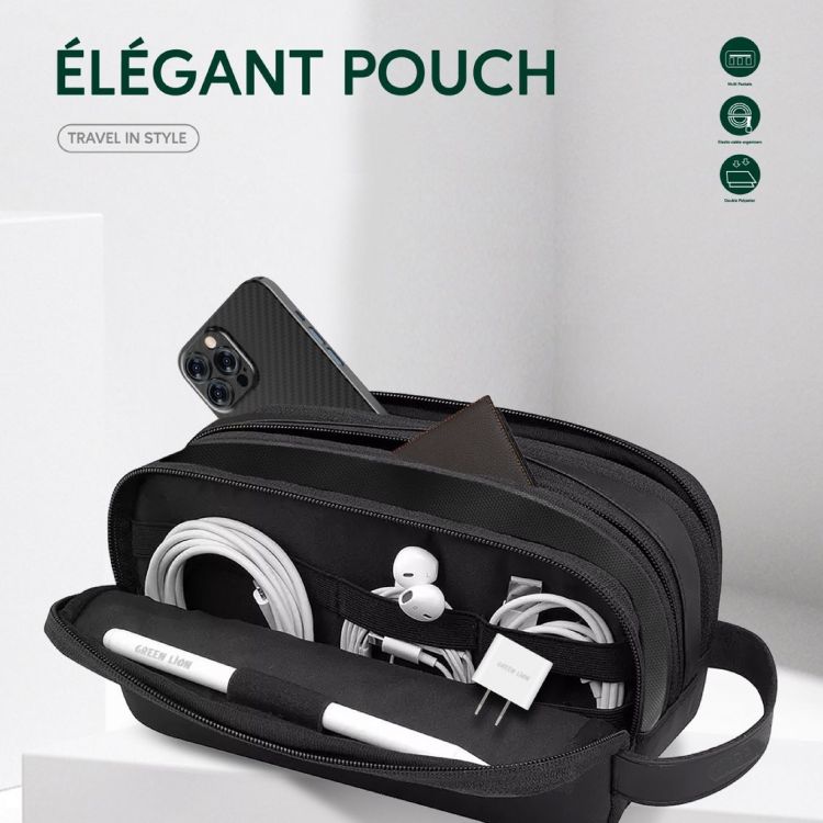 Green Lion Elegant Pouch