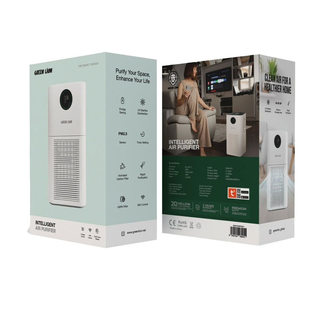 Green Lion Intelligent Air Purifier - White