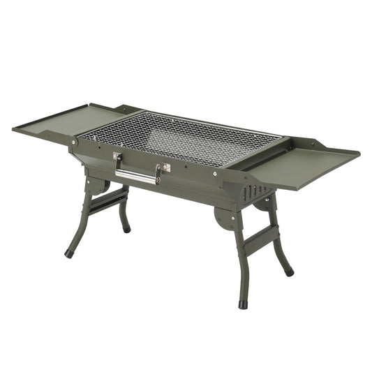 Porodo Lifestyle Camping Folding Charcoal Grill/Carbon Oven - Green