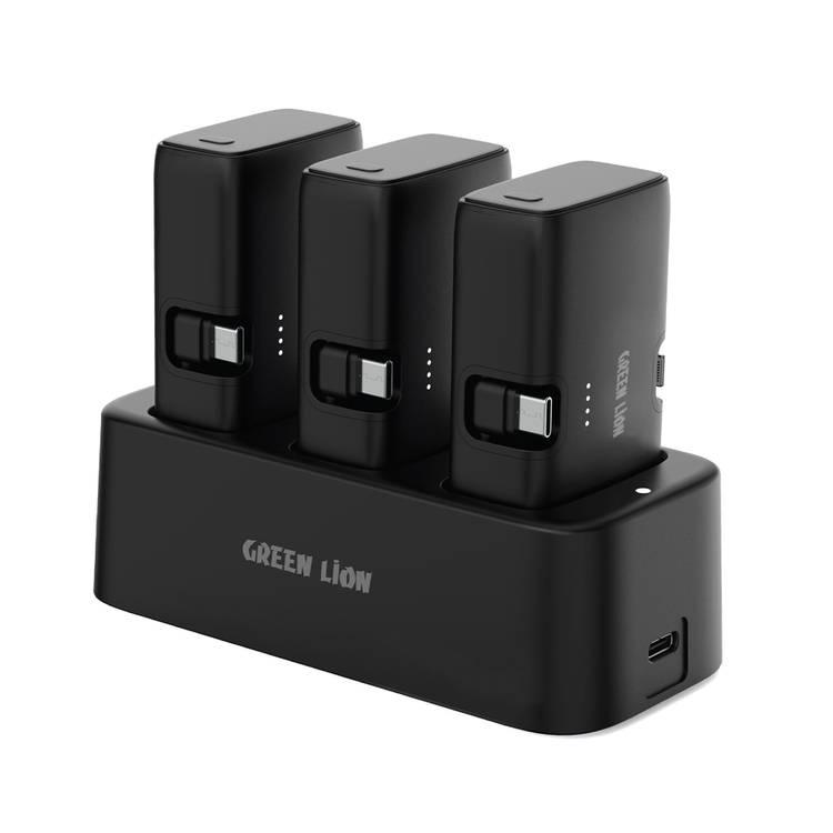 Green Lion 3 In 1 Power Bank Station Black