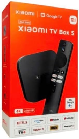 Xiaomi Mi Box S (الجيل الثاني) مع مشغل الوسائط المتدفق بدقة 4K Ultra HD 